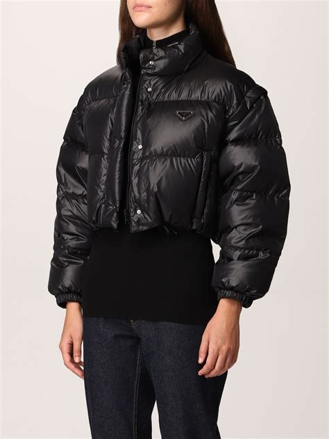 prada short down jacket|prada down jackets women's.